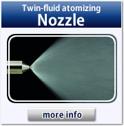 Twin-fluid atomizing nozzle